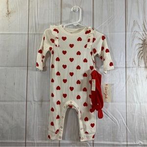 Cat & Jack Heart One Piece Girls 3-6M